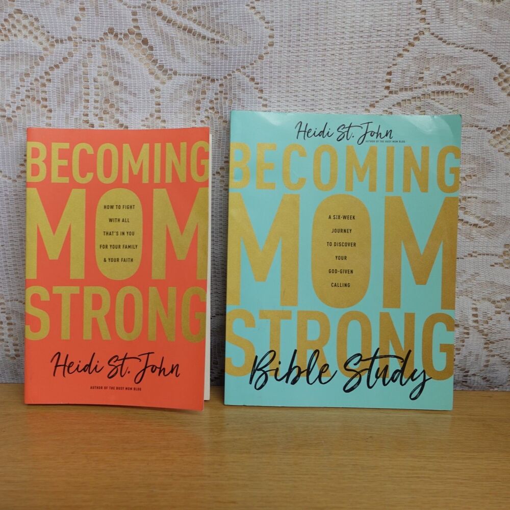 Becoming Mom Strong Book with Bible Study Guide (Set of 2 Books) 2017 Christian